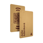 WaveTag Vizitka z Javoru s vlastním designem
